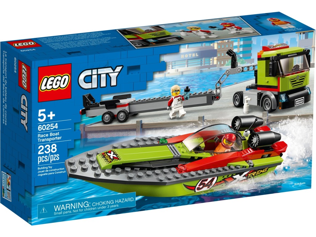 LEGO City Rennboot-Transporter (60254)