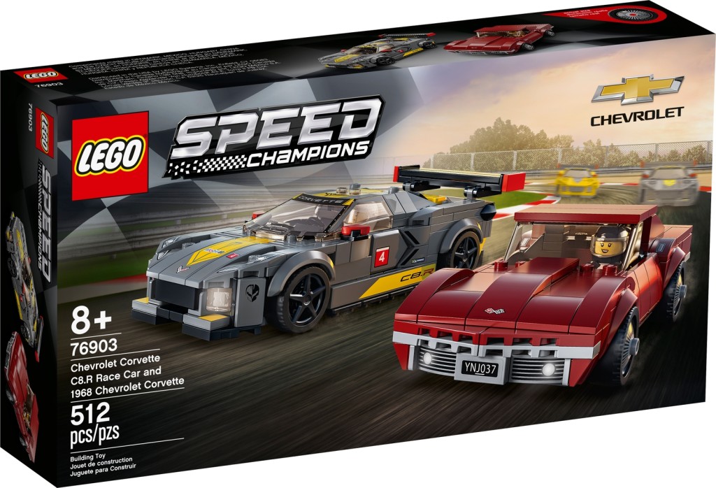 LEGO Speed Champions Champions Chevrolet Corvette C8.R &amp; 1968 Chevrolet Corvette (76903)