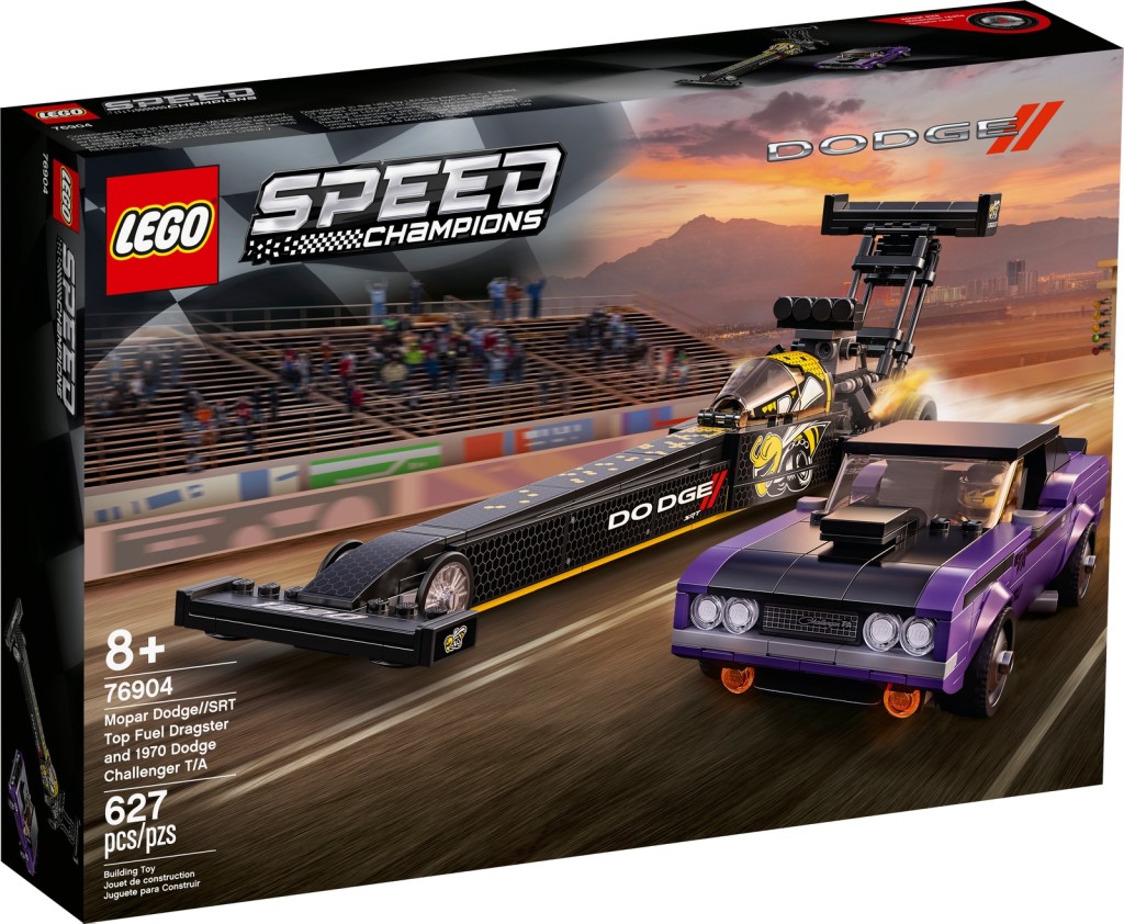 LEGO Speed Champions Mopar Dodge//SRT Dragster &amp; 1970 Dodge Challenger (76904)