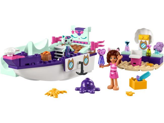 LEGO Gabby&#039;s Dollhouse Meerkätzchens Schiff und Spa (10786)