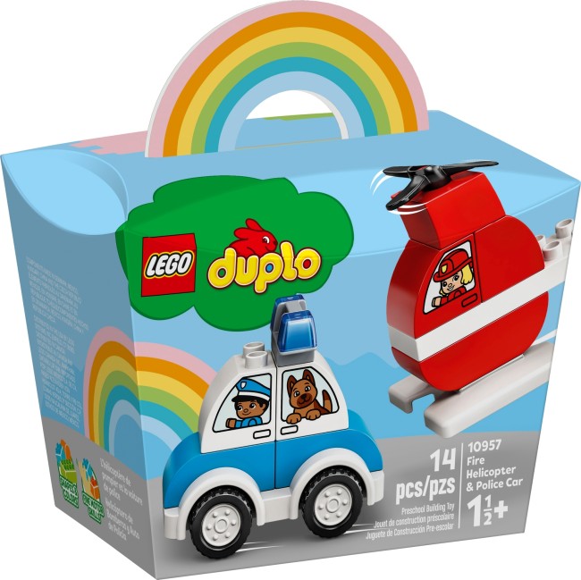 LEGO Duplo Mein erster Feuerwehrhubschrauber und mein erstes Polizeiauto (10957)