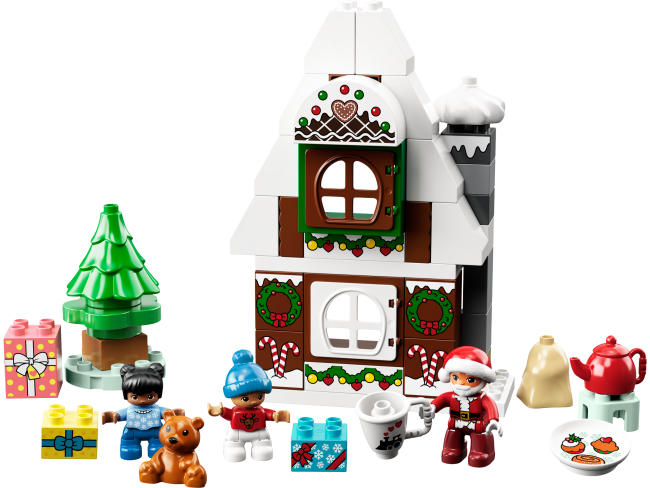 LEGO Duplo Lebkuchenhaus mit Weihnachtsmann (10976)