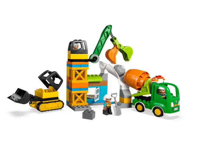 LEGO Duplo Baustelle mit Baufahrzeugen (10990)