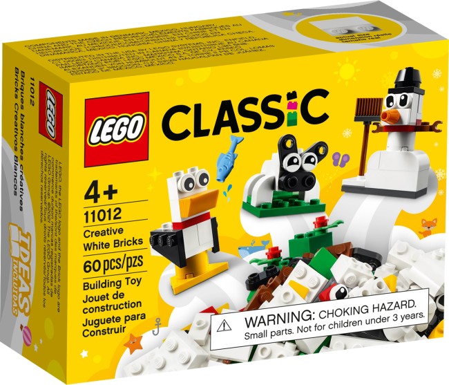 LEGO Classic Kreativ-Bauset mit weißen Steinen (11012)