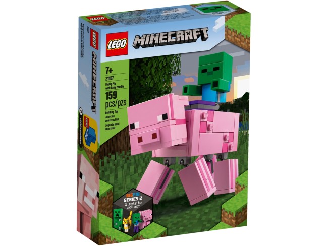 LEGO Minecraft BigFig Schwein mit Zombiebaby (21157)