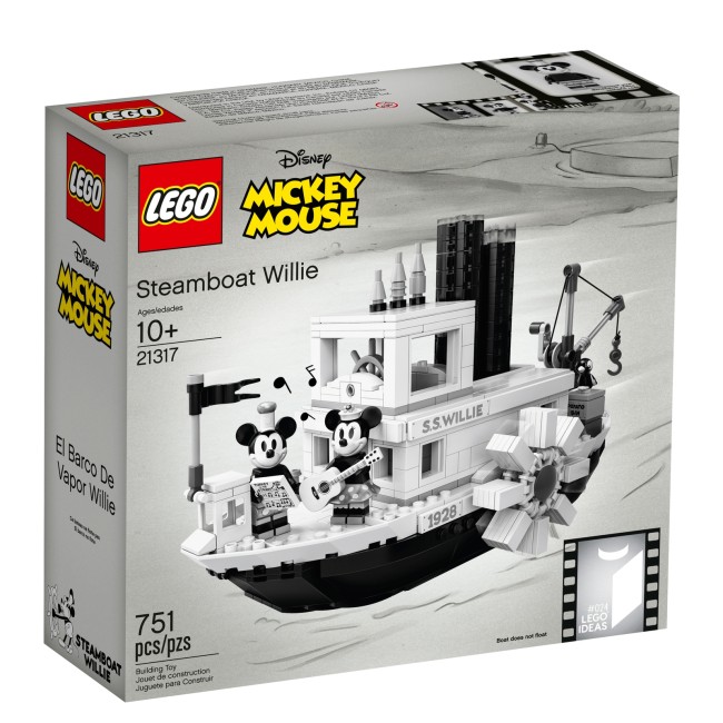 LEGO Ideas Steamboat Willie mit Mickey und Minnie Mouse (21317)