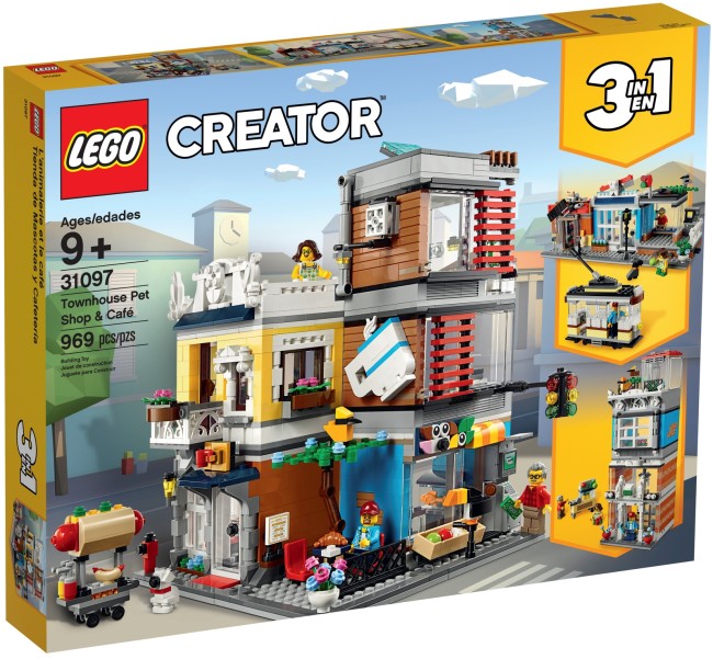 LEGO Creator Stadthaus mit Zoohandlung &amp; Cafe (31097)