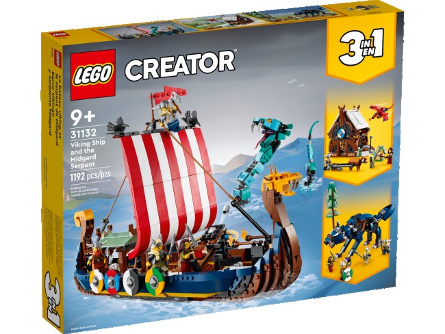 LEGO Creator Wikingerschiff mit Midgardschlange (31132)