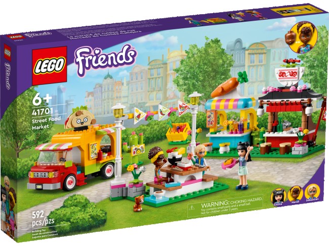 LEGO Friends Streetfood-Markt mit Taco-Truck und Smoothie-Bar (41701)