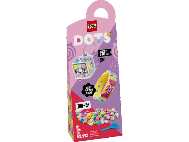 LEGO Dots Candy Kitty Armband &amp; Taschenanhänger mit Katze (41944)