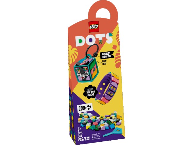 LEGO Dots Neon-Tiger Armband &amp; Taschenanhänger (41945)