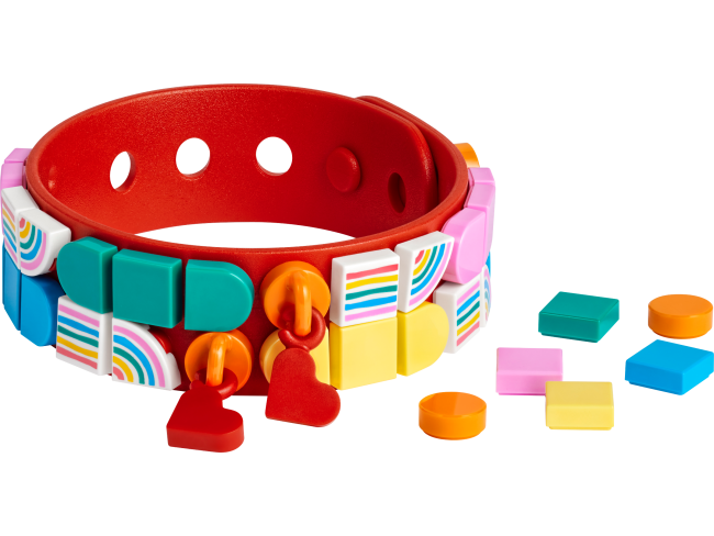 LEGO Dots Regenbogen Armband mit Anhängern (41953)