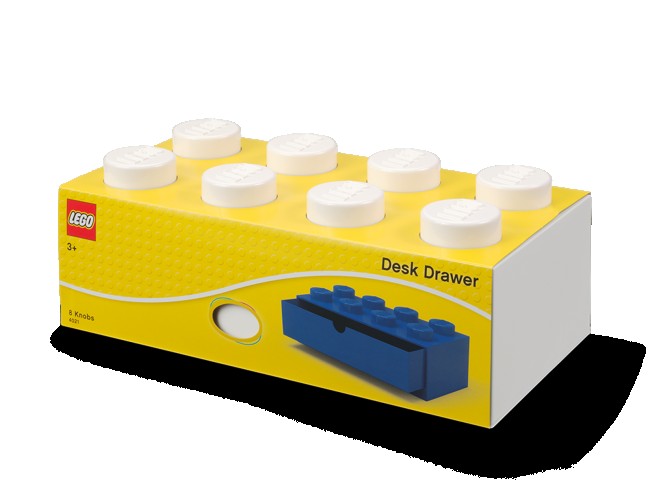 LEGO Verschiedenes Aufbewahrungsstein mit Schubfach in Weiß (5006877)