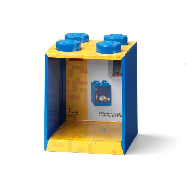 LEGO Verschiedenes Steinregal mit 4 Noppen in Blau (5007280)