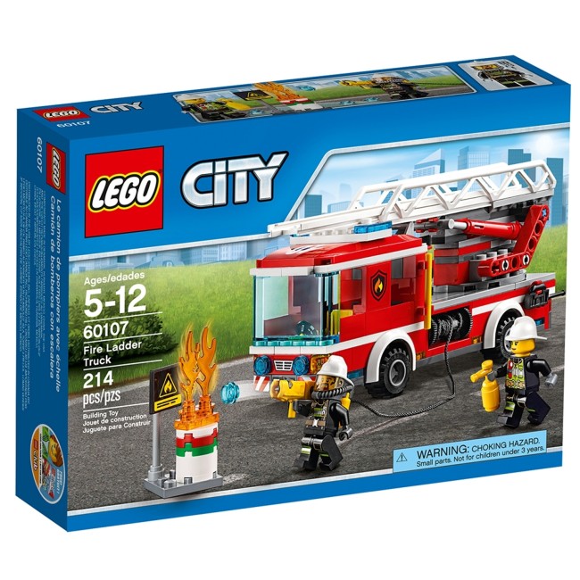 LEGO City Feuerwehrfahrzeug mit fahrbarer Leiter (60107)