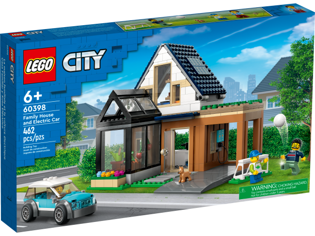 LEGO City Familienhaus mit Elektroauto (60398)