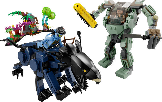 LEGO Super Heroes Neytiri und Thanator vs. Quaritch im MPA (75571)