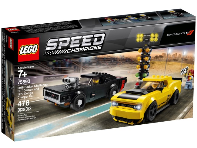 LEGO Speed Champions 2018 Dodge Challenger SRT Demon und 1970 Dodge Charger R/T (75893)