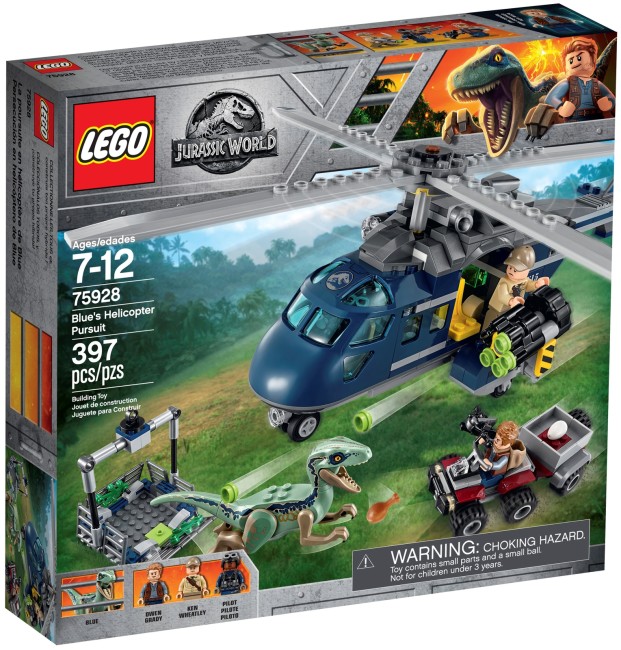 LEGO Jurassic World Blue&#039;s Hubschrauber-Verfolgungsjagd (75928)