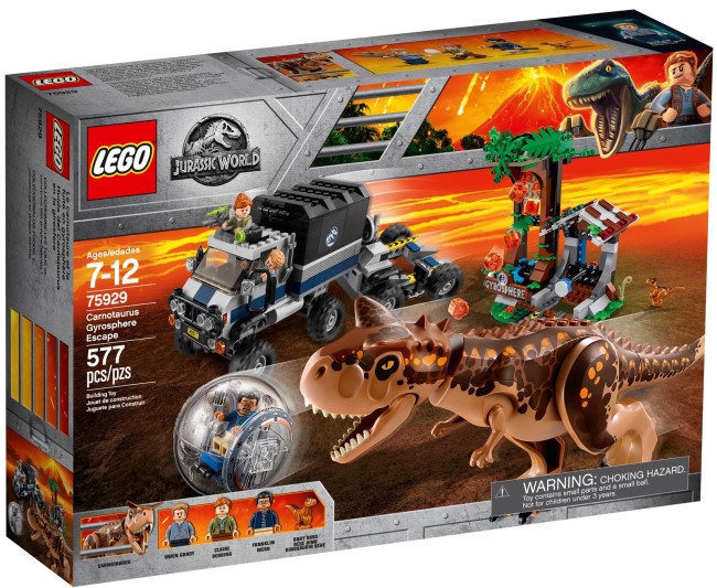 LEGO Jurassic World Carnotaurus Flucht in der Gyrosphere (75929)