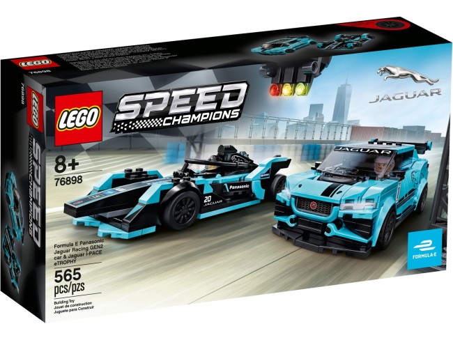 LEGO Speed Champions Formula E Panasonic Jaguar Racing GEN2 &amp; Jaguar I-PACE eTROPHY (76898)