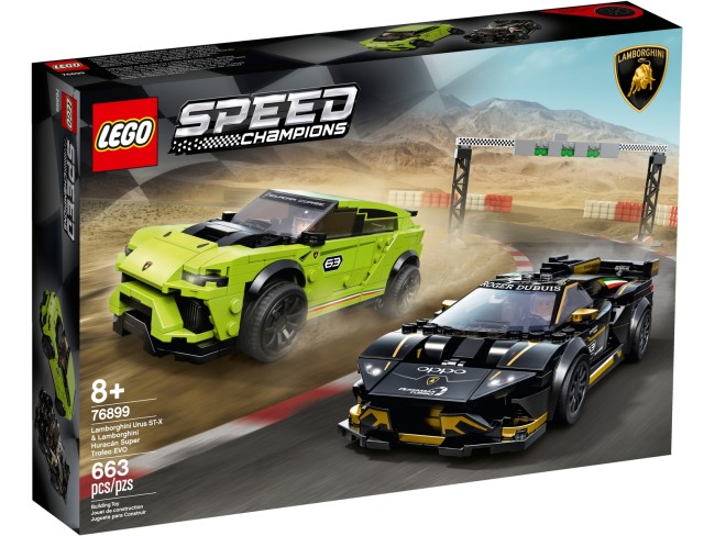 LEGO Speed Champions Lamborghini Urus ST-X &amp; Lamborghini Huracán Super Trofeo EVO (76899)