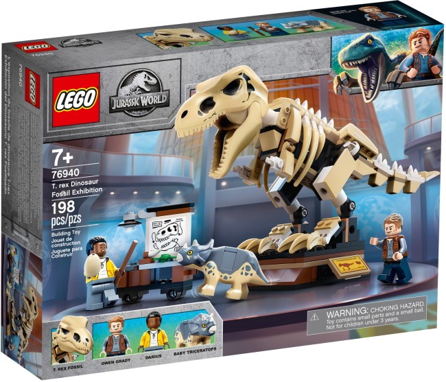 LEGO Jurassic World T. Rex-Skelett in der Fossilienausstellung (76940)