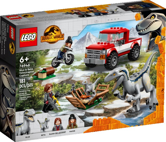 LEGO Jurassic World Blue &amp; Beta in der Velociraptor-Falle (76946)