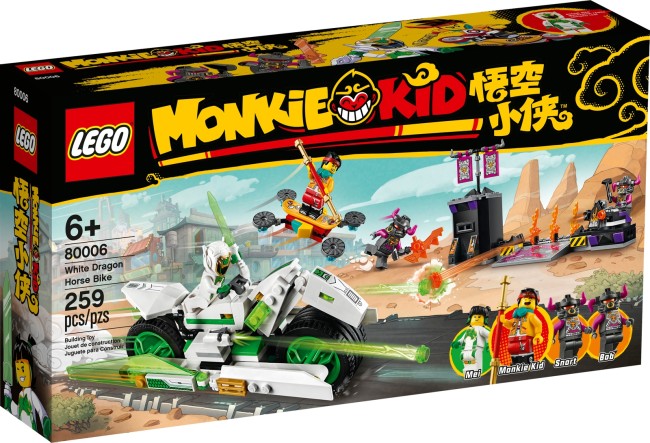 LEGO Monkie Kid Bike des weißen Drachenpferds (80006)